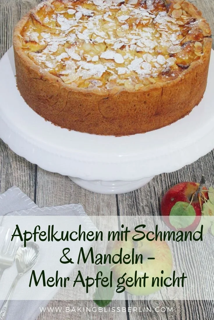 Apfel-Kuchen mit Schmand, saftig und frisch, von BakingBlissBerlin