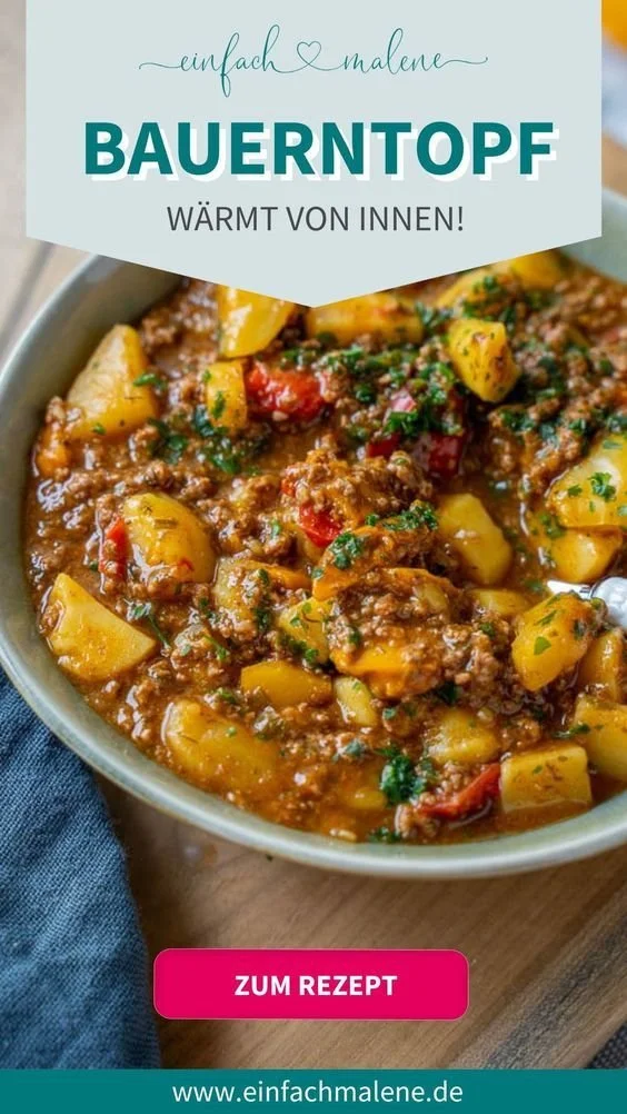Bauerntopf mit Hackfleisch und Kartoffeln, Rezept ohne FIX-Tüte