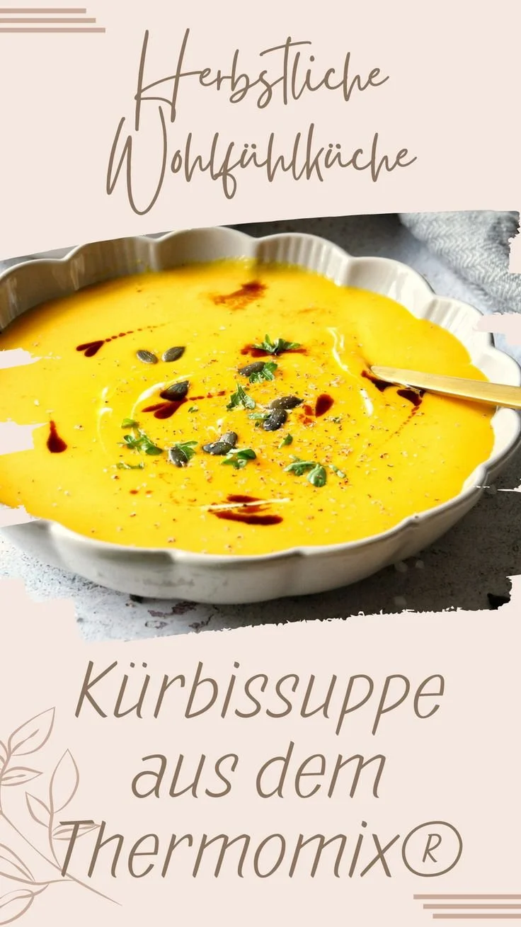 Cremige Kürbissuppe im Thermomix® - köstliches Rezept für den Herbst