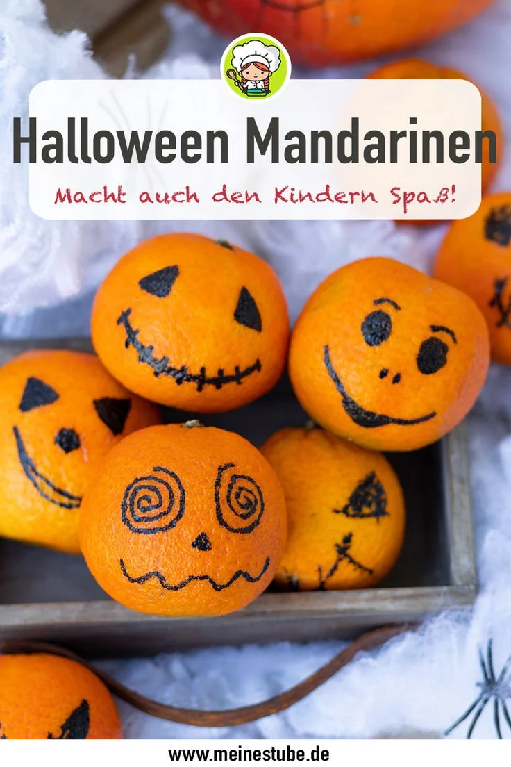 Dekorative Halloween Mandarinen für festliche Anlässe