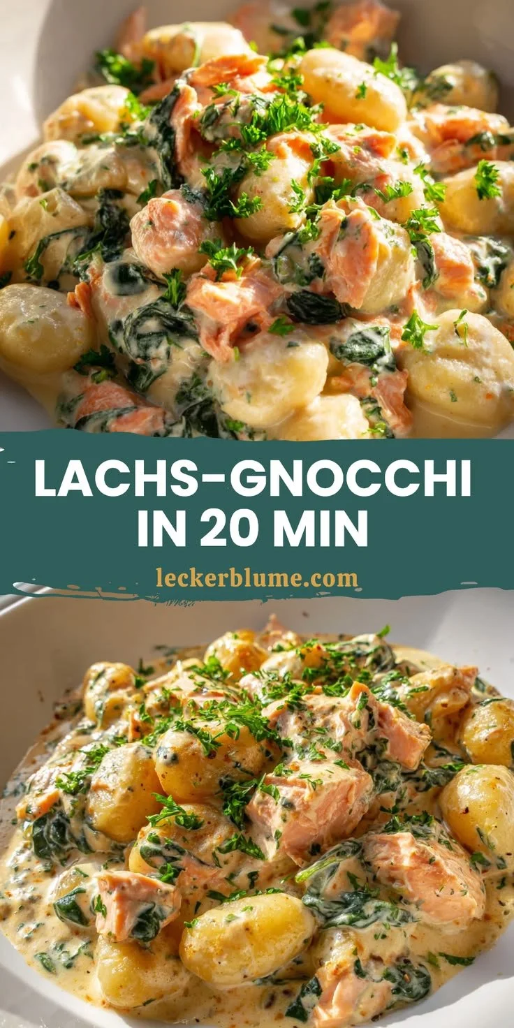 Schnelle Lachs-Gnocchi in 20 Minuten zubereiten