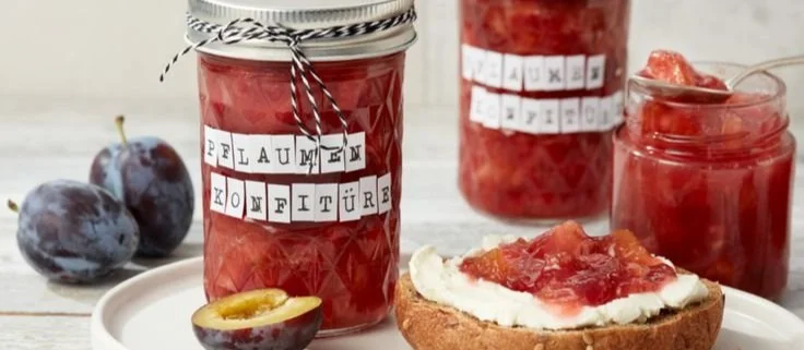 Hausgemachte Pflaumenkonfitüre nach traditionellem Rezept